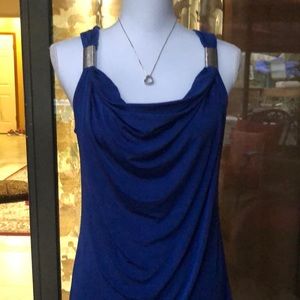 Navy blue top from Jaclyn Smith